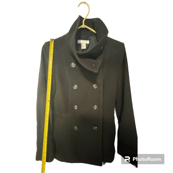 H&M women’s structured pea coat US size 6 - Picture 4 of 7